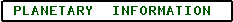 Label for Planetary Information