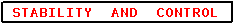 Label for Stability and Control