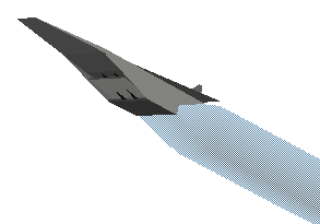 Image of hypersonic airplane