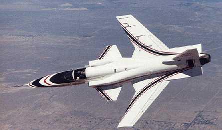 photo of X-29  jet in flight