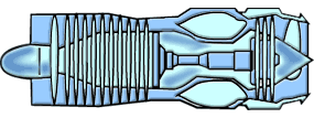 Picture of a Turbojet Engine