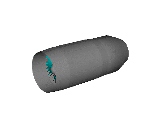 Computer animation of a jet engine with side removed