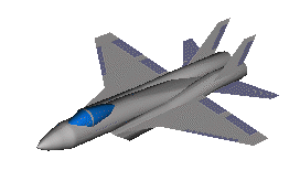 Image of supersonic airplane