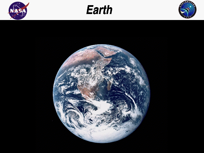 Photograph of the planet Earth taken from the Moon.