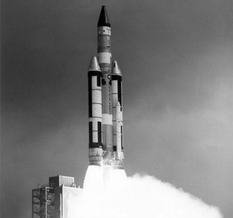 Photo of launch of Titan III C.
