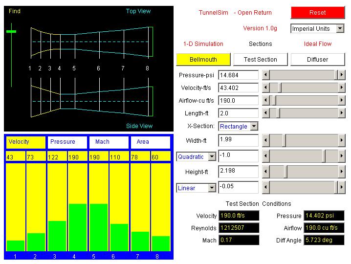 Non interactive image of TunnelSim Applet