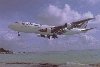 Boeing 747 landing.