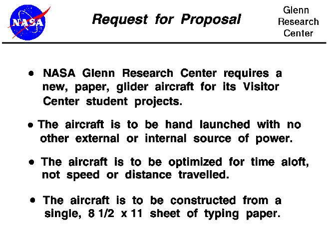 The aircraft rfp