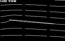 Side view of flat wing