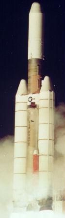 Photo of launch of Titan IV.