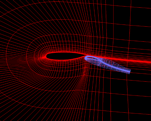 Original airfoil/flap grids