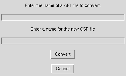 AFLR to CSF conversion window