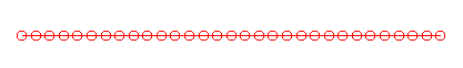 Example of equal spacing along a line