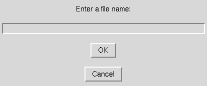 File Name Prompt window
