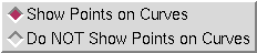 Points on Curves pulldown menu