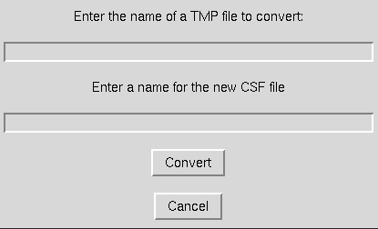 TMP to CSF conversion window