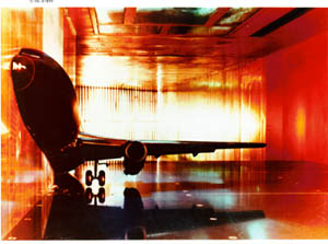 Boeing 737 Half Span model in IRT