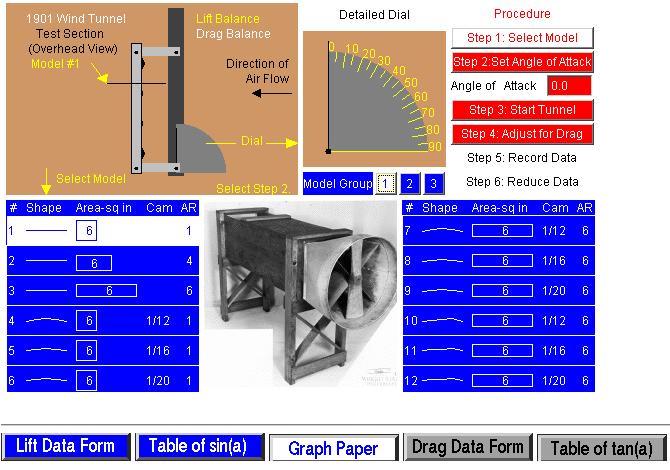 Non interactive image of Wright 1901 Applet