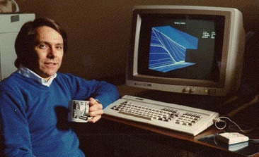 young TJ at a silicon graphics workststion