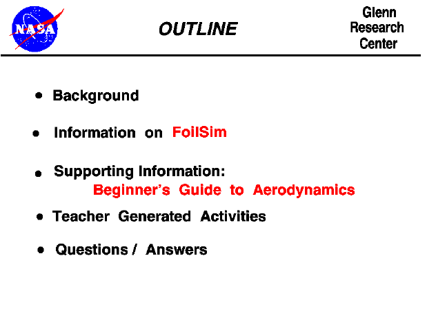 Outline of FoilSim Talk.