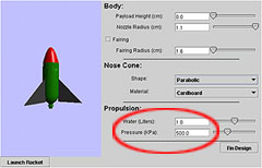 Image of Water level and Airp pressure fields in simulator