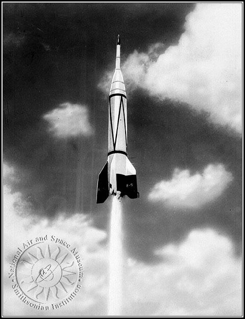 Photo of American V2 rocket.