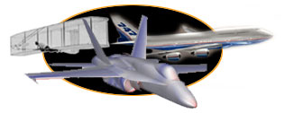 Wright 1902 Flyer - Boeing 747 - Computer Rendering of F-18