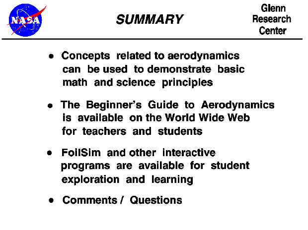 Summary - FoilSim Talk.