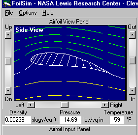 Another FoilSim software snapshot