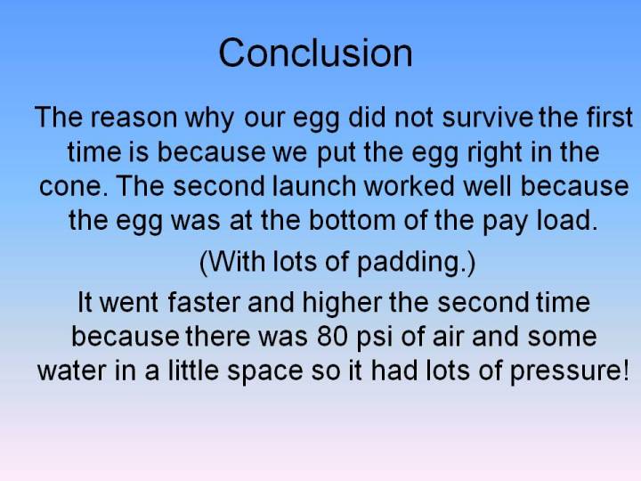 what is conclusion science
