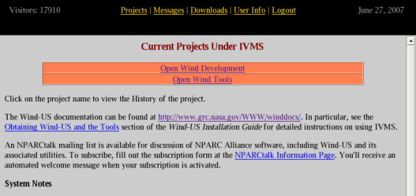 IVMS Projects Page