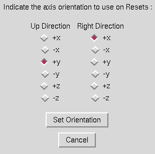 Axis Orientation on Reset window