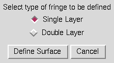 Define Fringe Boundary Surface window