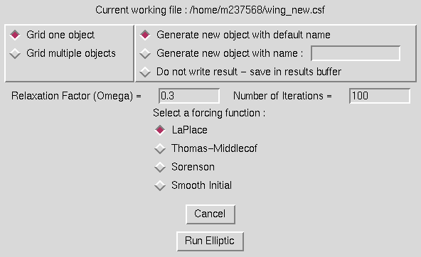 2D Surface Elliptic window