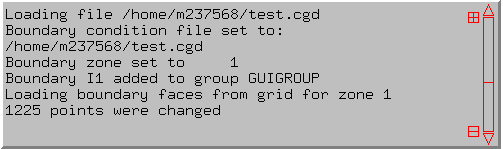 Example messages in message box area