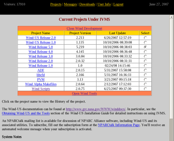 Wind Projects Page