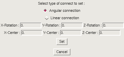 Set Connect Data window, angular connection