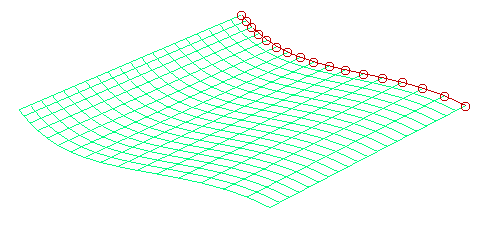 Example showing curve from a surface, copied as an independent object