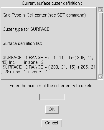 Delete Surface Cutter window