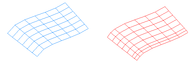 Example showing result of adding lines to a surface