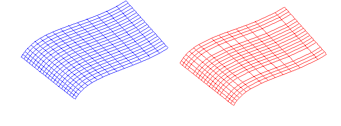 Example showing result of deleting lines from a surface