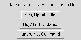 Update Boundary Condition confirmation subwindow